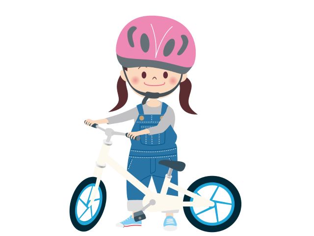 自転車　イラスト　子供