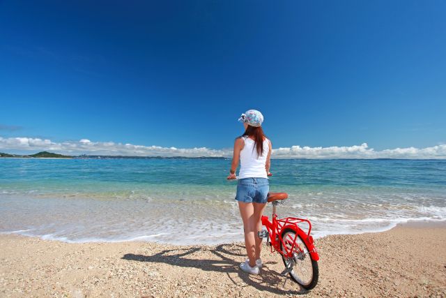 自転車　女性