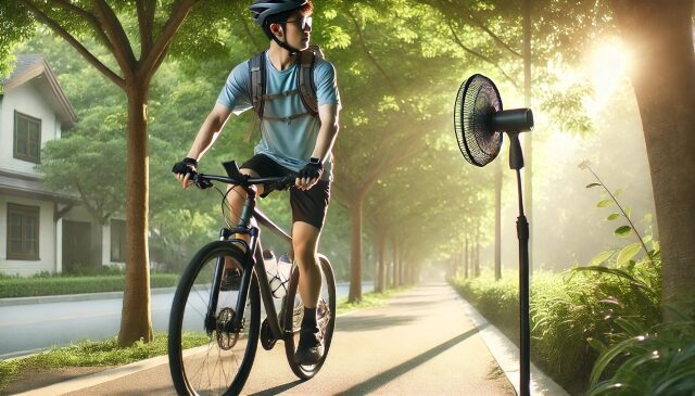 夏の自転車通勤で汗を抑える工夫